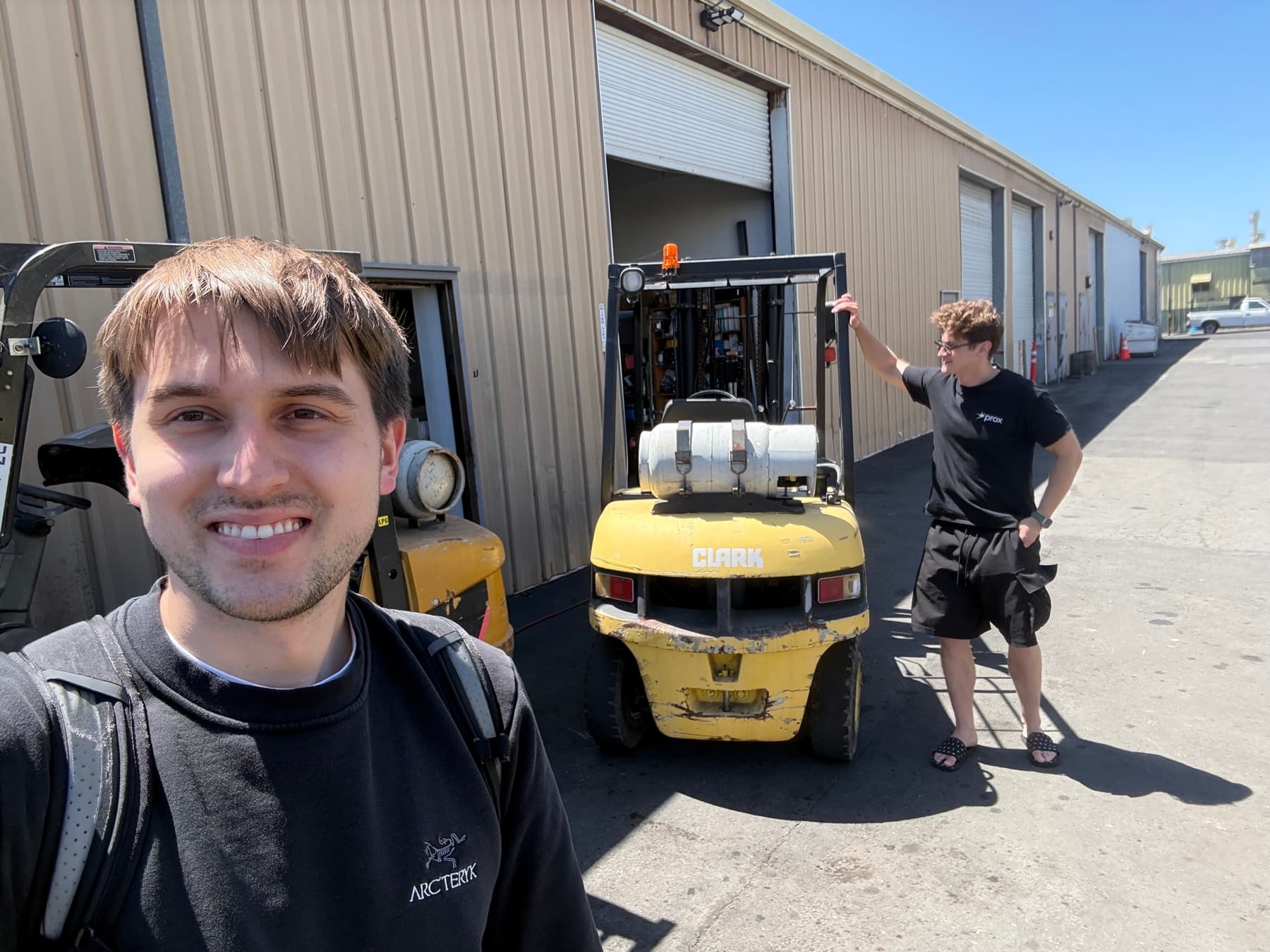 The Prox team visiting an equipment facility