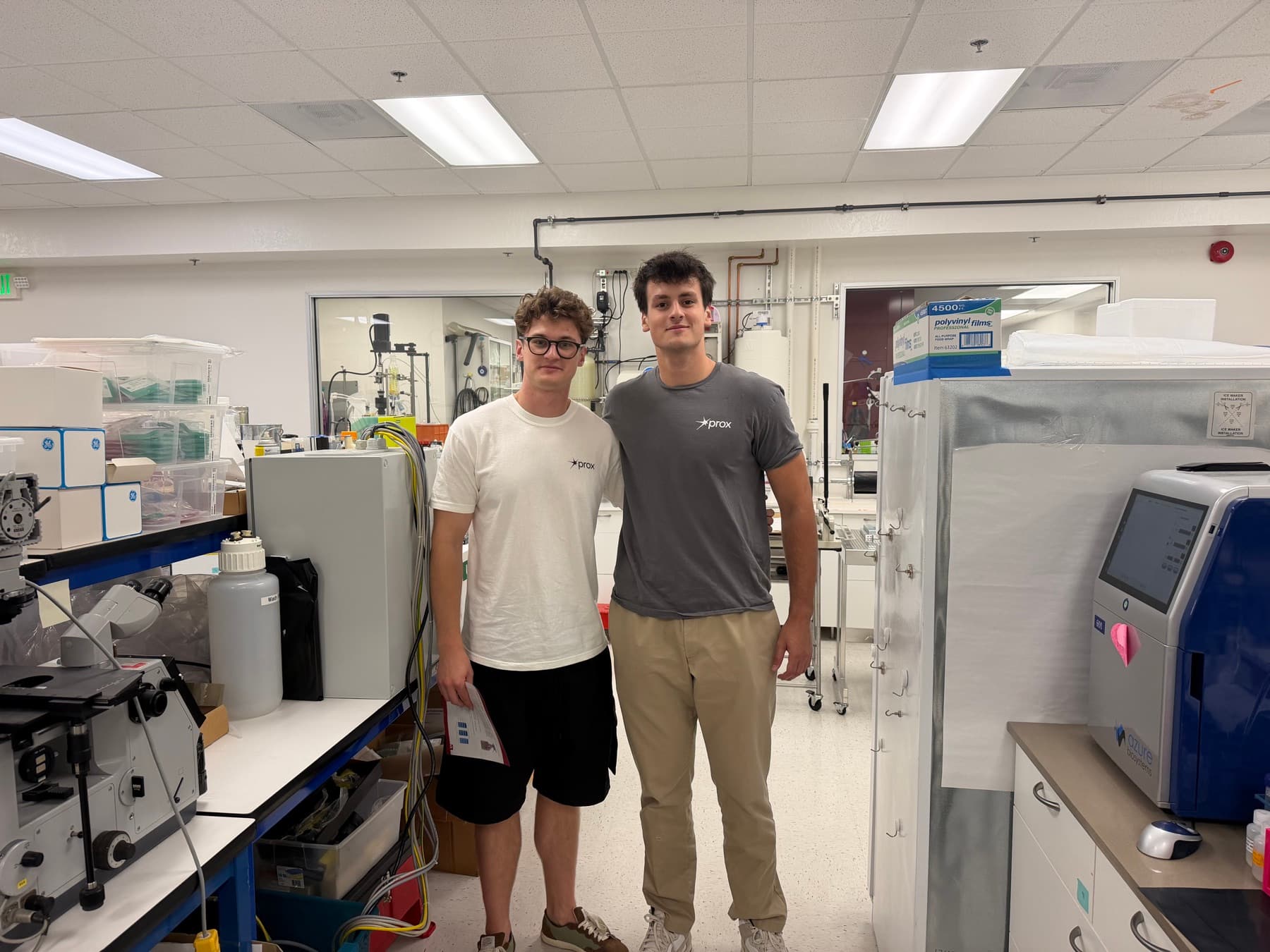 The Prox team working inside a laboratory